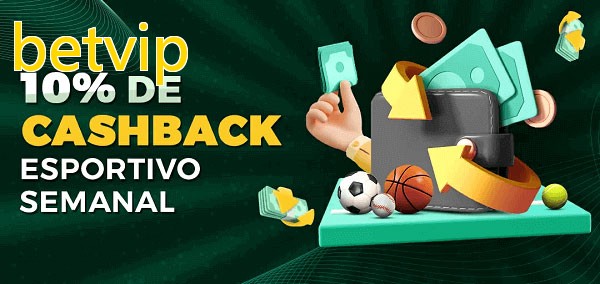 10% de bônus de cashback na betvip